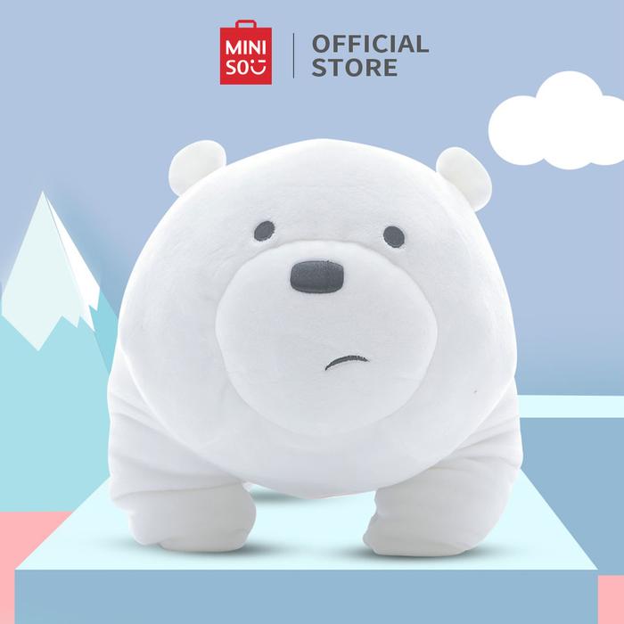 Gambar Miniso Official Boneka mainan We bare bears - standing doll Plush Toy - Ice Bear dari minisoshopid undefined Tokopedia