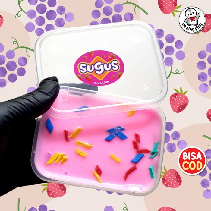 Gambar BEST PRODUCT, SLIME SMOOTH SUGUS pink dan purple 200gr - Sugus Pink dari Surprisestore24 undefined Tokopedia