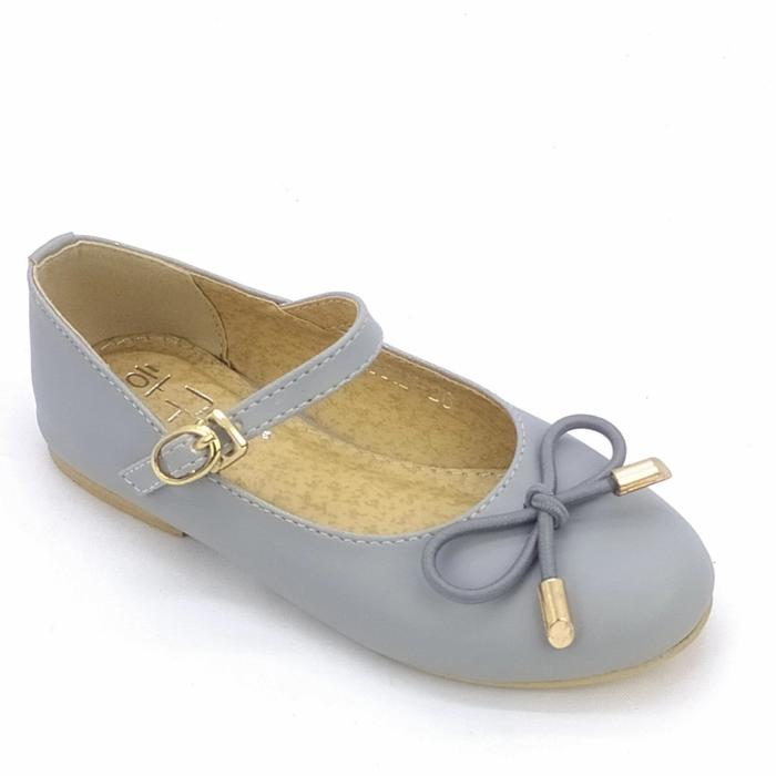 Gambar HANGUDU-SUPPAN Sepatu flat shoes anak perempuan bertali girl shoes - Abu-abu, 27 dari HANGUDU SHOES undefined Tokopedia