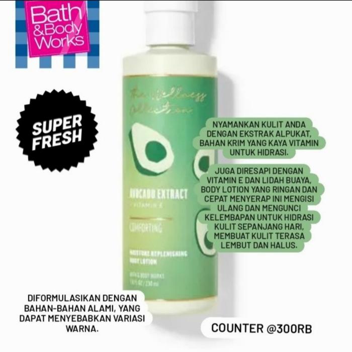Gambar BODY LOTION BATH AND BODY WORKS (BBW) 236ML - LIMITED - AVOCADO dari Kinny OLShop Jakarta undefined Tokopedia