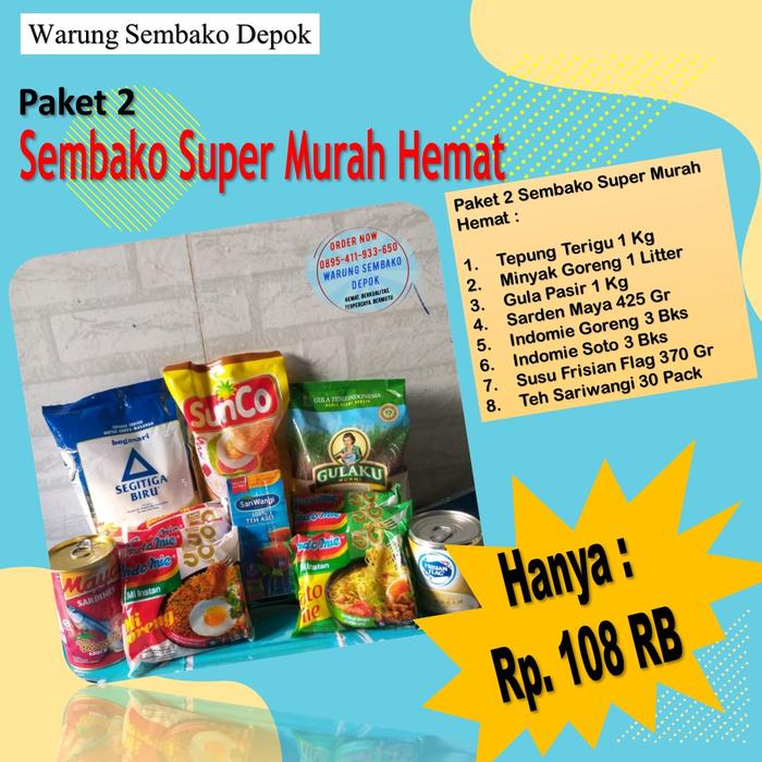 Gambar Paket Sembako Super Murah Hemat dari Warung Sembako Depok undefined Tokopedia