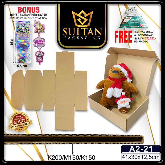 Gambar Box Packaging Polos|Kotak Murah|Kotak Packaging|41x30x12.5|A2-21 - A2- - A2-21 dari Sultan Packaging undefined Tokopedia