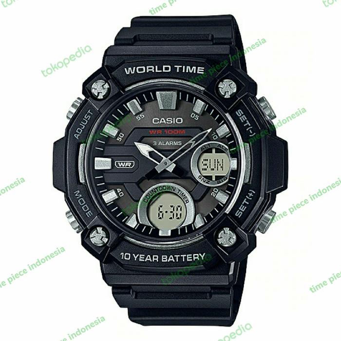 Gambar Casio Analog Digital AEQ-120W-1AVDF / AEQ120W-1A Original & Garansi dari Timepieceindonesia undefined Tokopedia