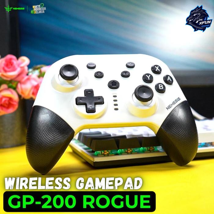 Gambar NYK Nemesis Rogue GP200 Multiplatform Wireless - Gamepad - Putih dari XFun Gaming undefined Tokopedia