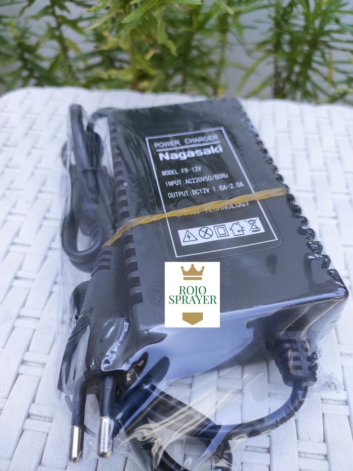 Gambar Cas Charger Sprayer Elektrik Tangki Semprot Nagasaki Nagawa 12V 1,7Ah - Nagasaki dari Rojo Sprayer undefined Tokopedia