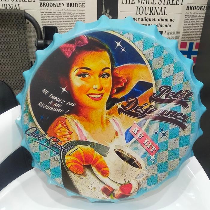 Gambar Beer Bottle Cap Art Crafts Retro Stickers Wall Vintage Bar Coffee Shop - 51 dari P0SCASE undefined Tokopedia