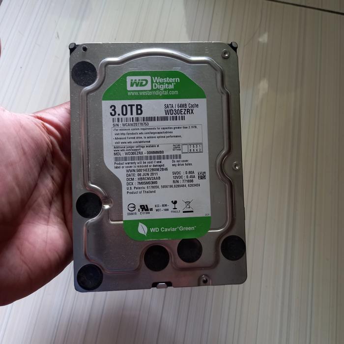 HDD 3.5インチ Western Digital Green 3TB×2 二枚セット】Z78/79 (動作
