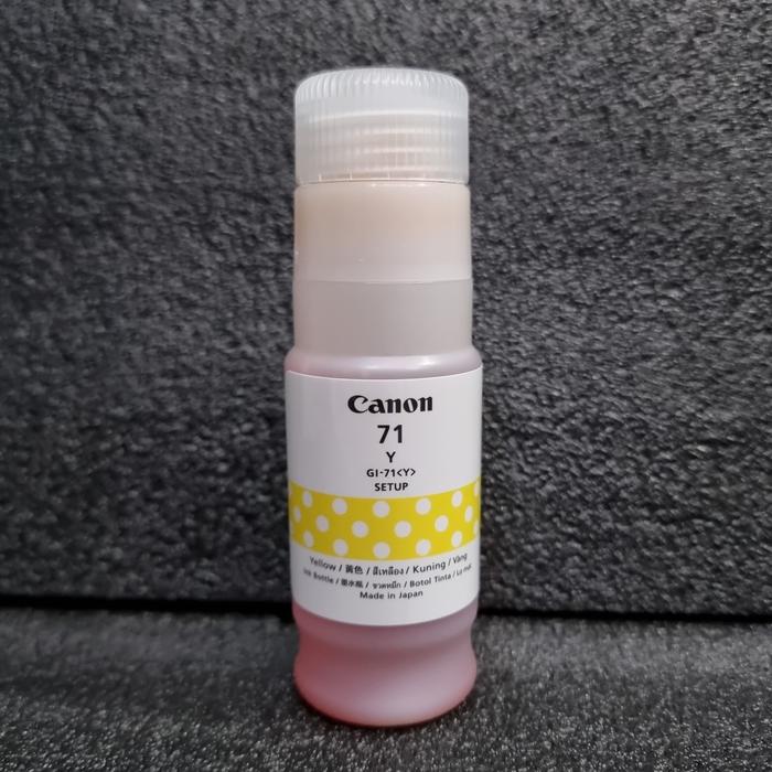 Gambar CANON TINTA GI-71 TINTA CANON 71 GARANSI RESMI ORIGINAL Losepack - Yellow dari RevolutionSemarang undefined Tokopedia