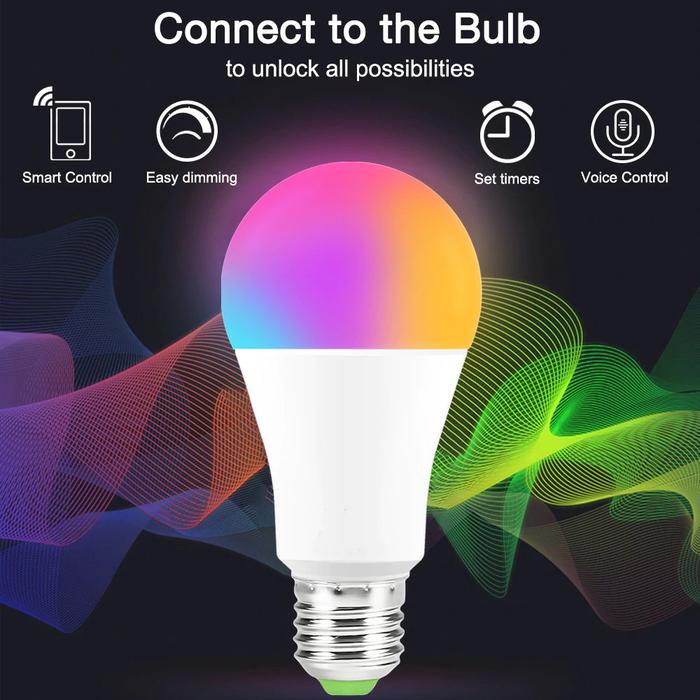 Gambar Lampu Bohlam LED RGB E27 Smart Light Bulb Bluetooth 15W 1PCS V320 dari BOGA LAKON. ID undefined Tokopedia