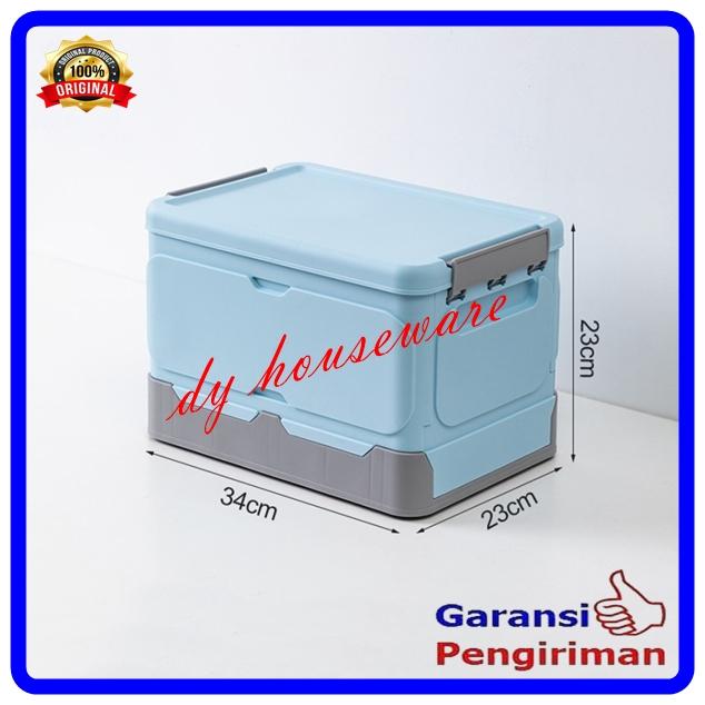Jual Kotak Lipat Kontainer Plastik Folding Container Storage Box - Biru ...