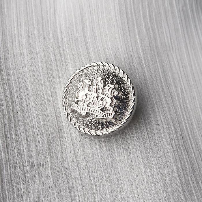 Gambar Kancing Metal Logam Premium Istana Kancing - Silver, 23mm dari Istana Kancing undefined Tokopedia