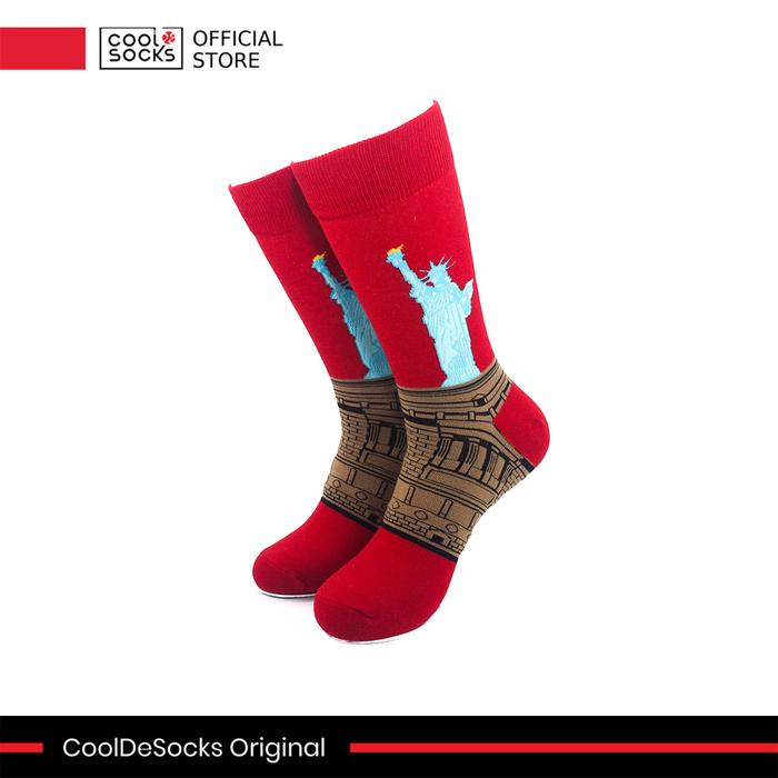 Gambar CoolDeSocks Original | Kaos Kaki Pendek - Lady Liberty (C) dari CoolDeSocks undefined Tokopedia