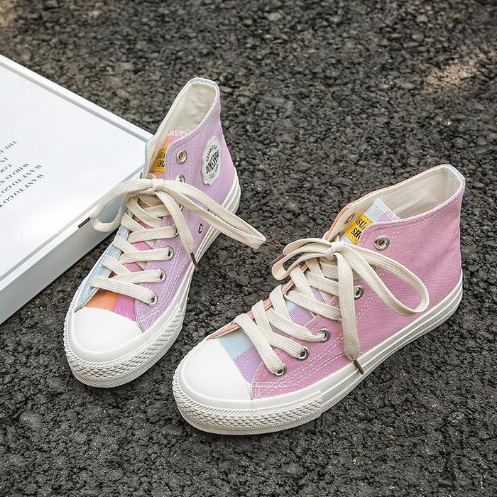 Gambar SEPATU SNEAKERS WANITA BERUBAH WARNA UV LIGHT KEREN SEPATU CEWEK KEREN - Putih Tinggi, 37 dari DAFIKA STORE undefined Tokopedia