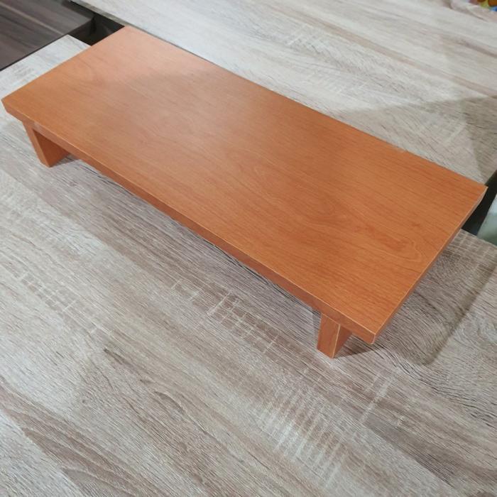 Gambar Stand Monitor Tempat PC dudukan komputer Minimalis ukuran Panjang - coklat kayu, 50x20x10cm dari Nadhifa Furniturre212 undefined Tokopedia