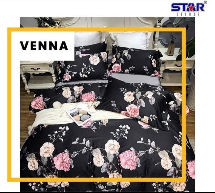 Gambar Sprei home industri bahan katun /motif bunga/ tidak panas dan berpasir - motif hitam, 160x200/20 dari yellow-id undefined Tokopedia