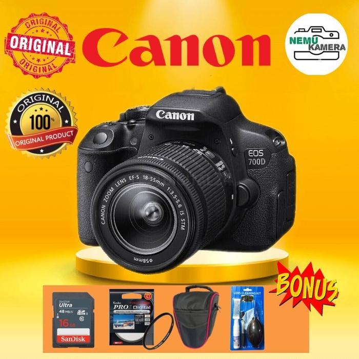 Gambar CANON EOS 700D Kit 18-55 is stm / Canon 700D dari NEMU KAMERA undefined Tokopedia