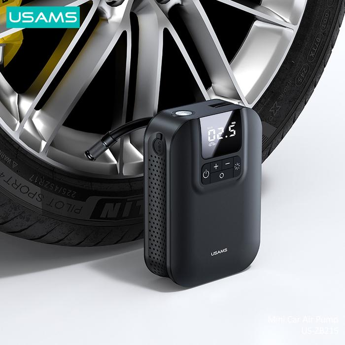 Gambar USAMS ZB215 Mini Car Air Pump Portable 5000mAh Pompa Angin Ban Mobil - Pompa ZB215 dari USAMS ID Official undefined Tokopedia