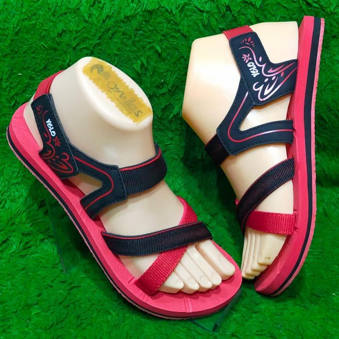 Gambar sandal gunung anak perempuan sandal tali anak Merah - Merah, 31 dari M&H SHOES undefined Tokopedia