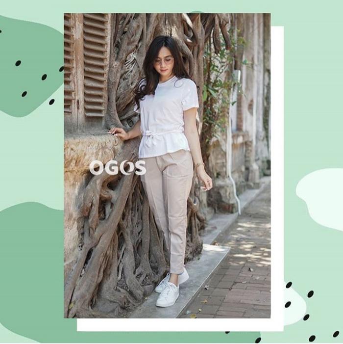 Gambar BAGGY PANTS AMERICAN DRILL OGOS MILO - Ivory, L dari dave indonesia.id undefined Tokopedia