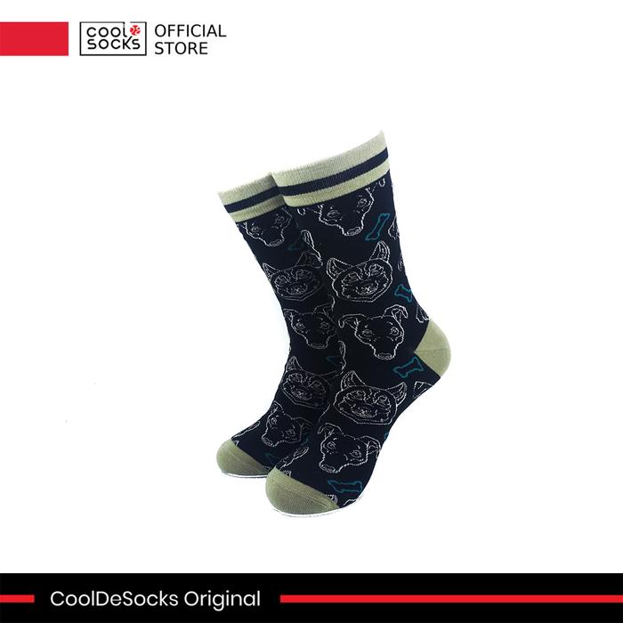 Gambar CoolDeSocks Original | Kaos Kaki Motif - Pit Bull Silhouette dari CoolDeSocks undefined Tokopedia