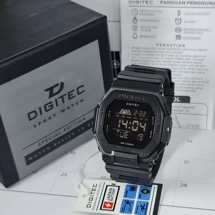 Gambar Jam Tangan Fashion Pria Digitec 5050 Original Mesin Digital - Black dari -toms- undefined Tokopedia