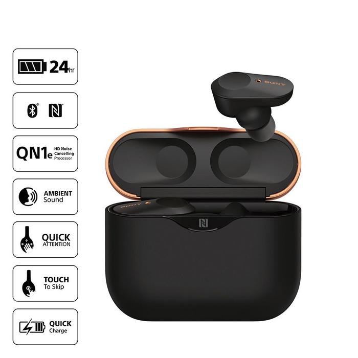 Sony Wf-1000xm3 True Wireless Noise-canceling In-ear Earphones Black