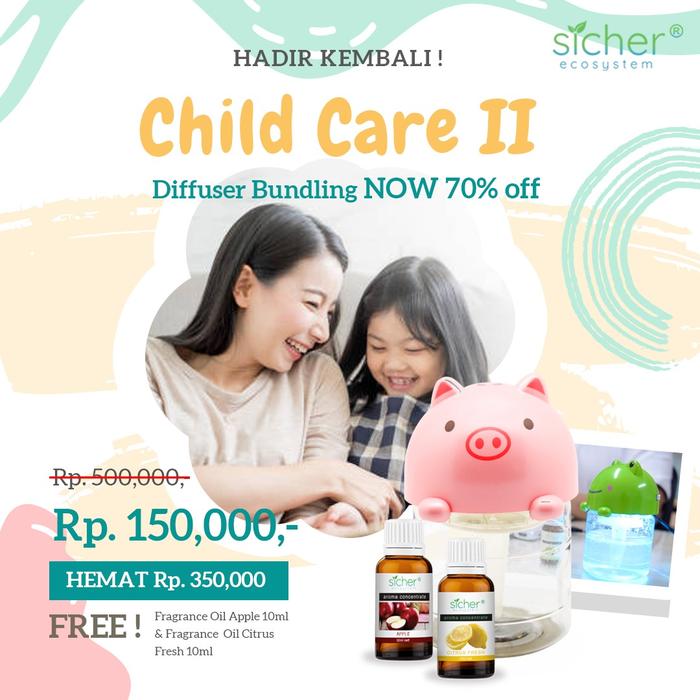 Gambar Child care diffuser bundling - Piggy Diffuser dari SICHER undefined Tokopedia