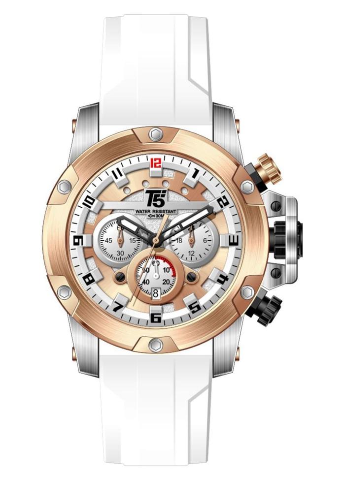 Gambar Jam Tangan Fashion Pria T5 H3913G Original Box Lengkap - Putih dari -toms- undefined Tokopedia