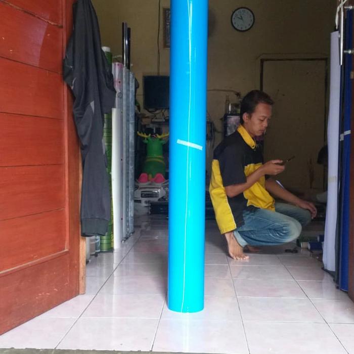 Gambar skotlet pelapis furniture kitchenset meja dapur lemari doff/glossy - Biru Muda dari S.M STICKER undefined Tokopedia