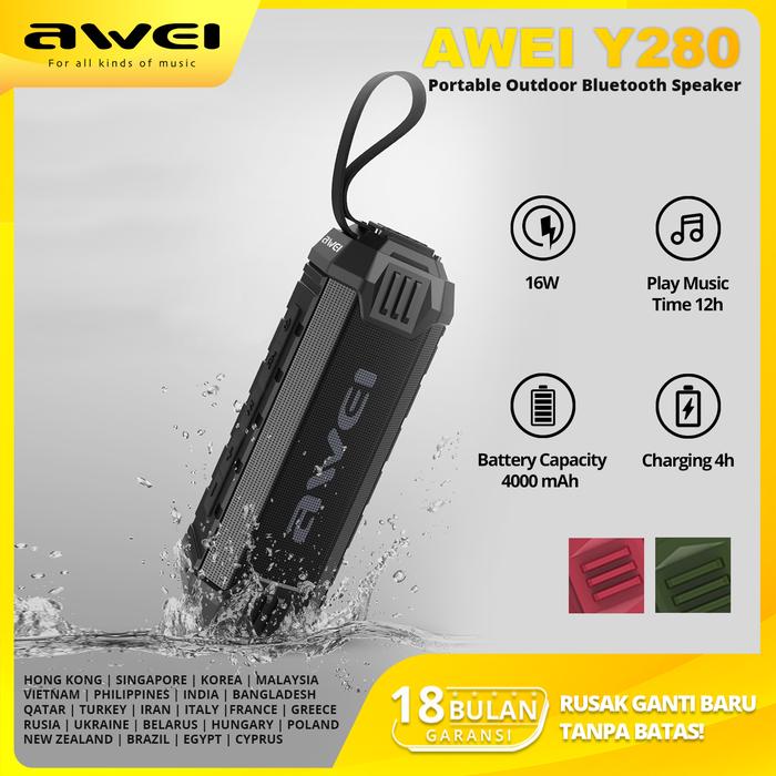 Promo AWEI Speaker Bluetooth Mini 