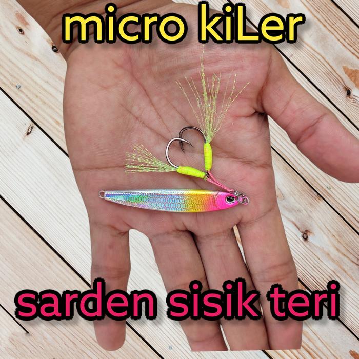 Gambar micro jig 15g umpan micro jig 15g micro jig kiler metal jig sarden mic - kpl pink gold dari galery sentral pancing undefined Tokopedia