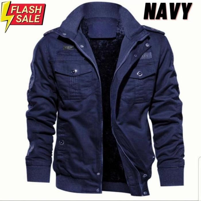 Gambar Jaket Kalief Exclusive - navy, XXL dari Dnipro Store undefined Tokopedia