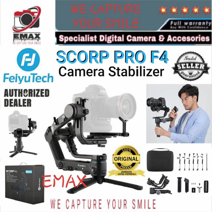 Feiyu Tech Scorp Pro F4 3-axis Handheld Gimbal Stabilizer Camera Video