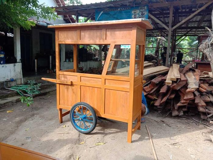 Gambar Gerobak Soto Lamongan khas Jatim - full kyu mahoni, P150*L75*T190 dari pusat jual gerobak murah 99 undefined 5 Tokopedia