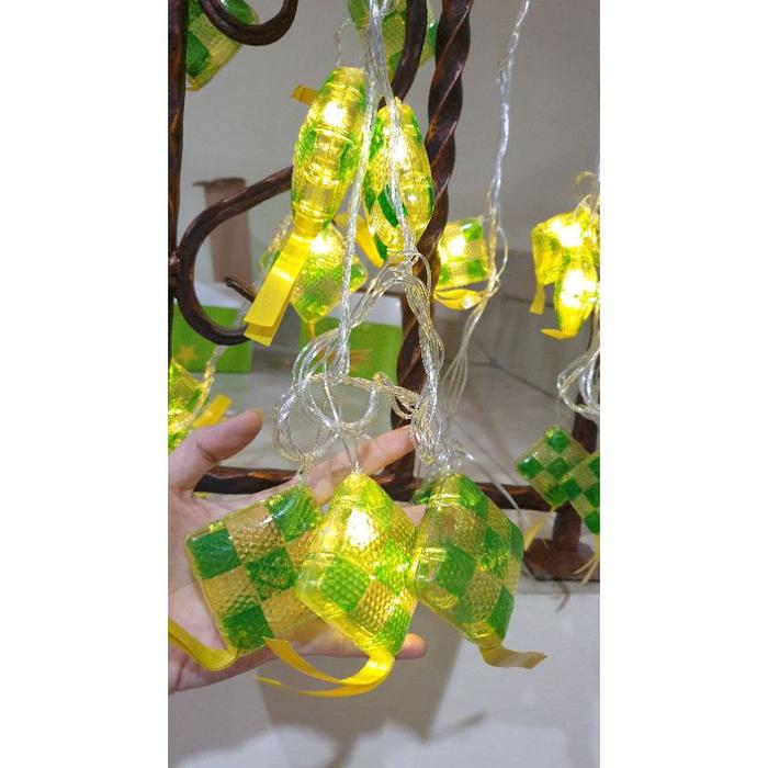 Gambar HIASAN LAMPU KETUPAT LEBARAN HARI RAYA IDUL FITRI KETUPAT - ketupat sedang dari Jaspart undefined Tokopedia
