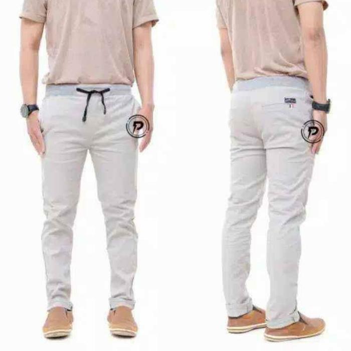 Gambar Celana Panjang Pria Chino polos Slim Fit stretch Premium Quality - Cream, 27 dari zafira_surabaya undefined Tokopedia