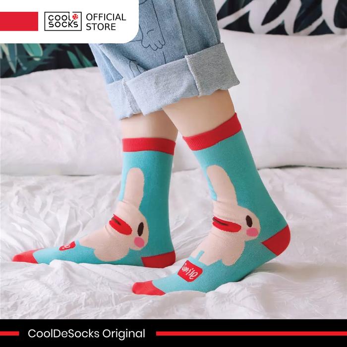 Gambar CoolDeSocks Ladies | Kaos Kaki Wanita Motif - Smile dari CoolDeSocks undefined Tokopedia