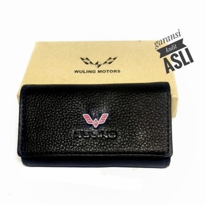 Gambar Dompet kulit STNK gantungan kunci Mobil Wuling (garansi kulit asli) - Hitam dari barangbagus shop undefined Tokopedia