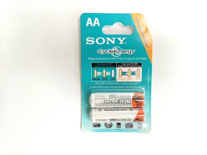 Gambar Baterai Sony Cas Isi Ulang AA AAA Sony Cycle Energy Batre Rechargeable - AA Isi 2 dari Toko Jiun undefined Tokopedia