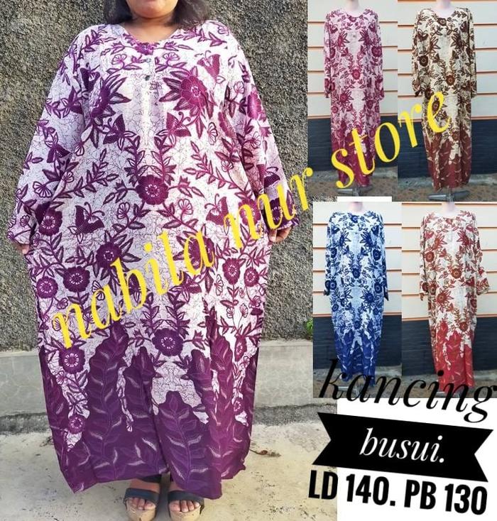 Gambar DASTER JUMBO LD 130 - 140 LENGAN PANJANG IBU MENYUSUI BUSUI JUMBO BAJU TIDUR BATIK WANITA BIG SIZE dari jemmsolshop undefined Tokopedia