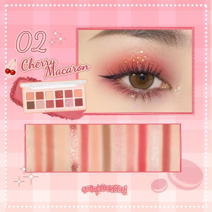 Gambar pinkflash eyeshadow palette - Cherry Macaron dari Shaqueena Cosmetics Bandung undefined Tokopedia