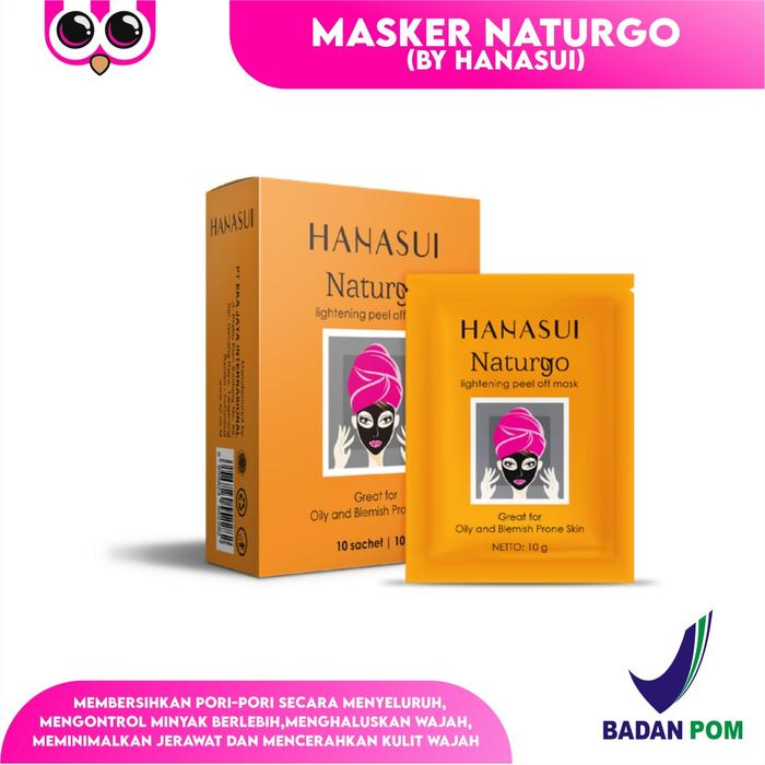 Gambar [SACHET] MASKER NATURGO BPOM ORIGINAL BY HANASUI dari WIN SHOP SOLO undefined Tokopedia