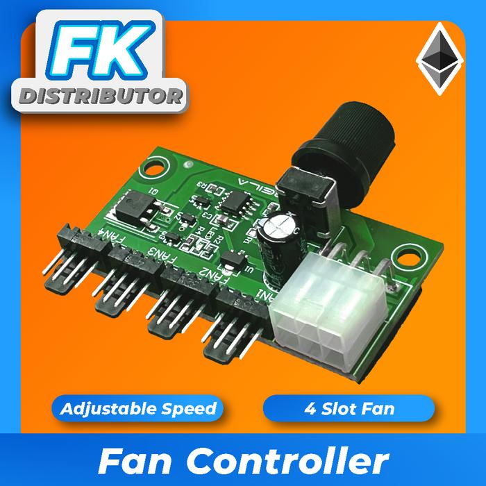 Gambar Fan Controller - 4 slot / 8 slot - 4 Slot dari FK Distributor undefined Tokopedia