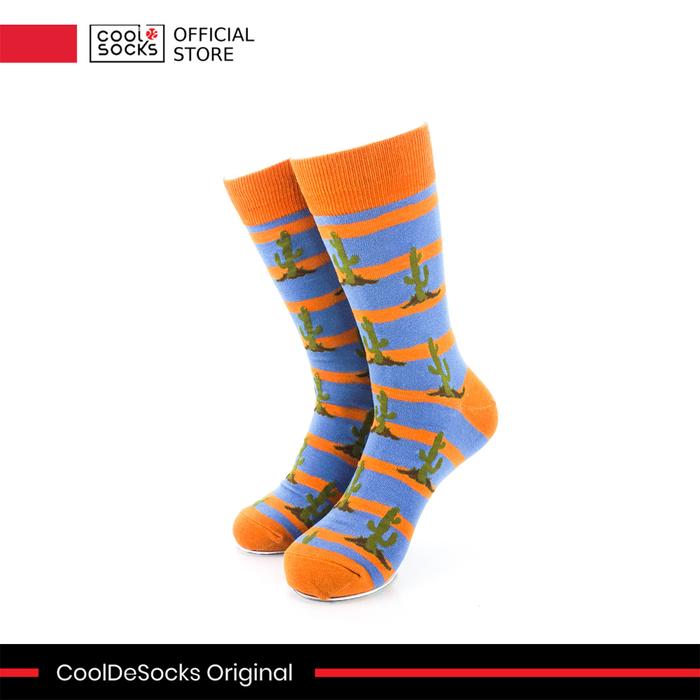 Gambar CoolDeSocks Original | Kaos Kaki Motif - Cactus Striped dari CoolDeSocks undefined Tokopedia