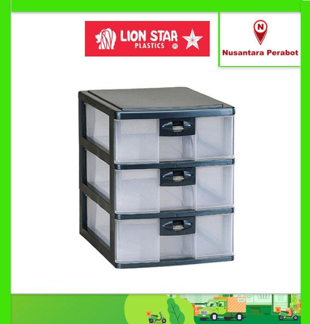 Gambar LION STAR PR-33 Pressa Container A4 (3 Susun) Laci Plastik 3 Susun dari Sinar Jaya Kebayoran undefined Tokopedia