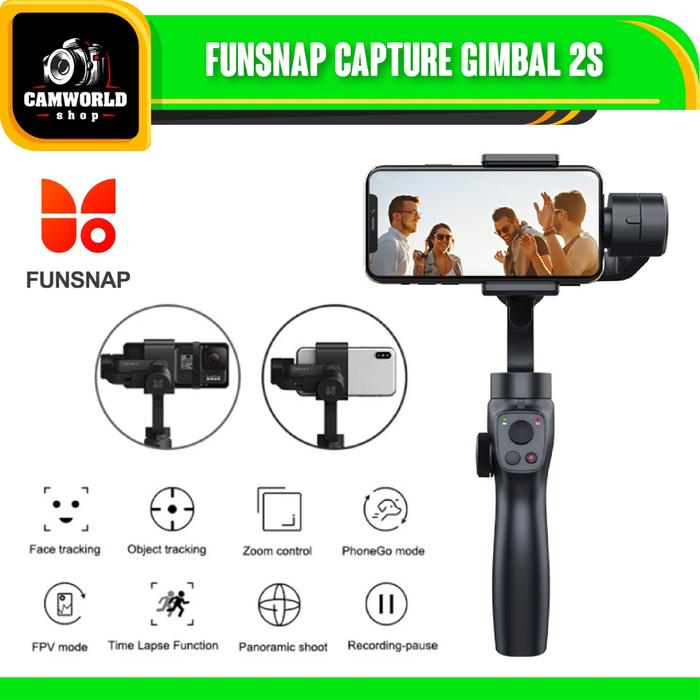 Gambar FunSnap Capture 2S 3-Axis Smartphone Gimbal Stabilizer Capture 2 S - STANDAR dari Camworld Shop undefined Tokopedia