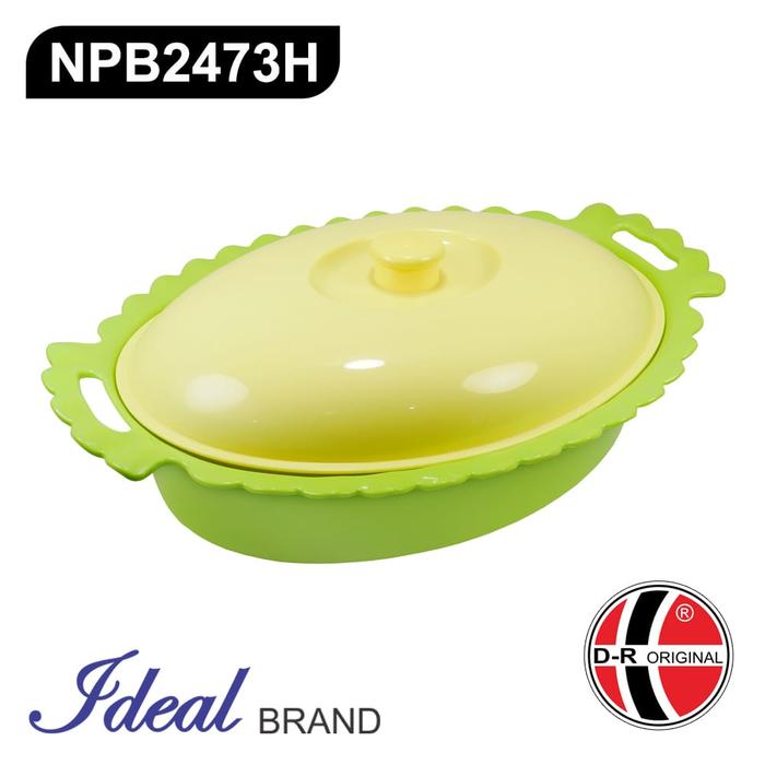 Gambar IDEAL NPB2473 Basi / Prasmanan Tutup Oval (33Cm * 23Cm) - Tutup Kuning dari IdealOfficial undefined Tokopedia