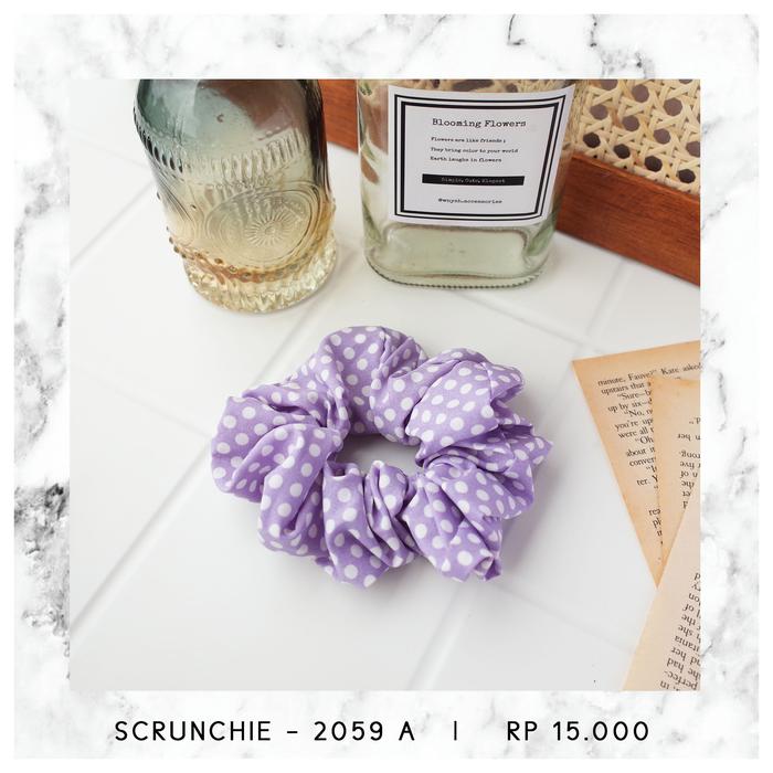 Gambar SCRUNCHIE / IKAT RAMBUT KOREA PATTERN (IMPORT) - 2059 A dari Hello Friday Shop undefined Tokopedia