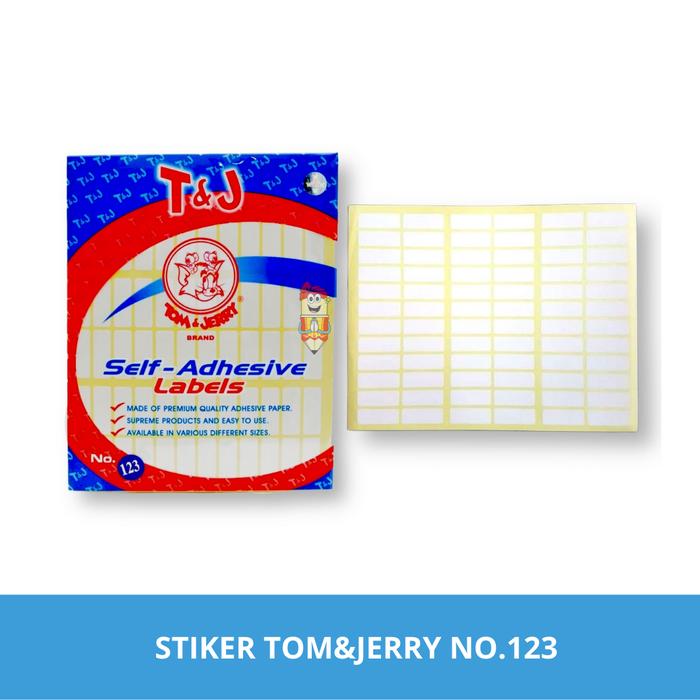 Gambar Stiker Label / Sticker Label Tom & Jerry - No.123 dari Bali Stationery undefined Tokopedia