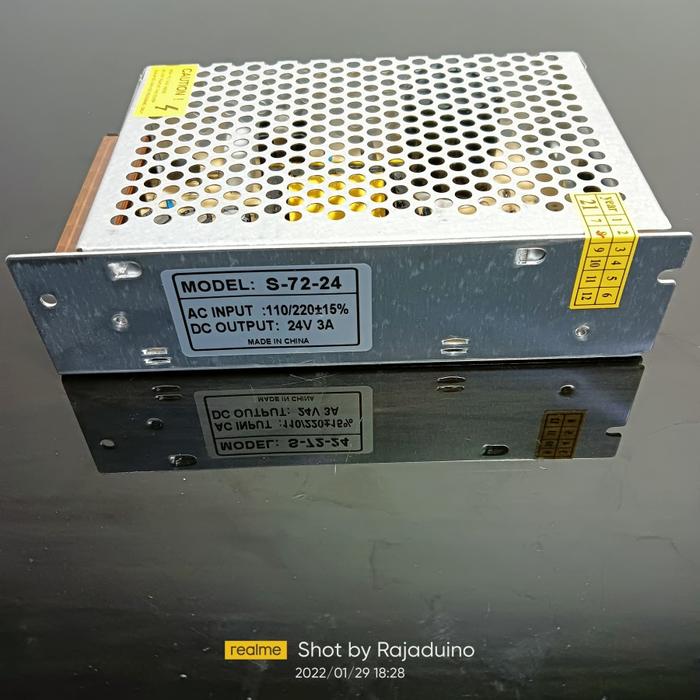 Gambar Power Supply 24V 3A Switching PSU SMPS Adaptor jaring - High Quality dari Arduino Store undefined Tokopedia